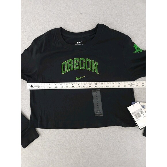 Nike Oregon Ducks Women's Crop Top Extra Small XS Loose Fit University Football - Picture 7 of 12